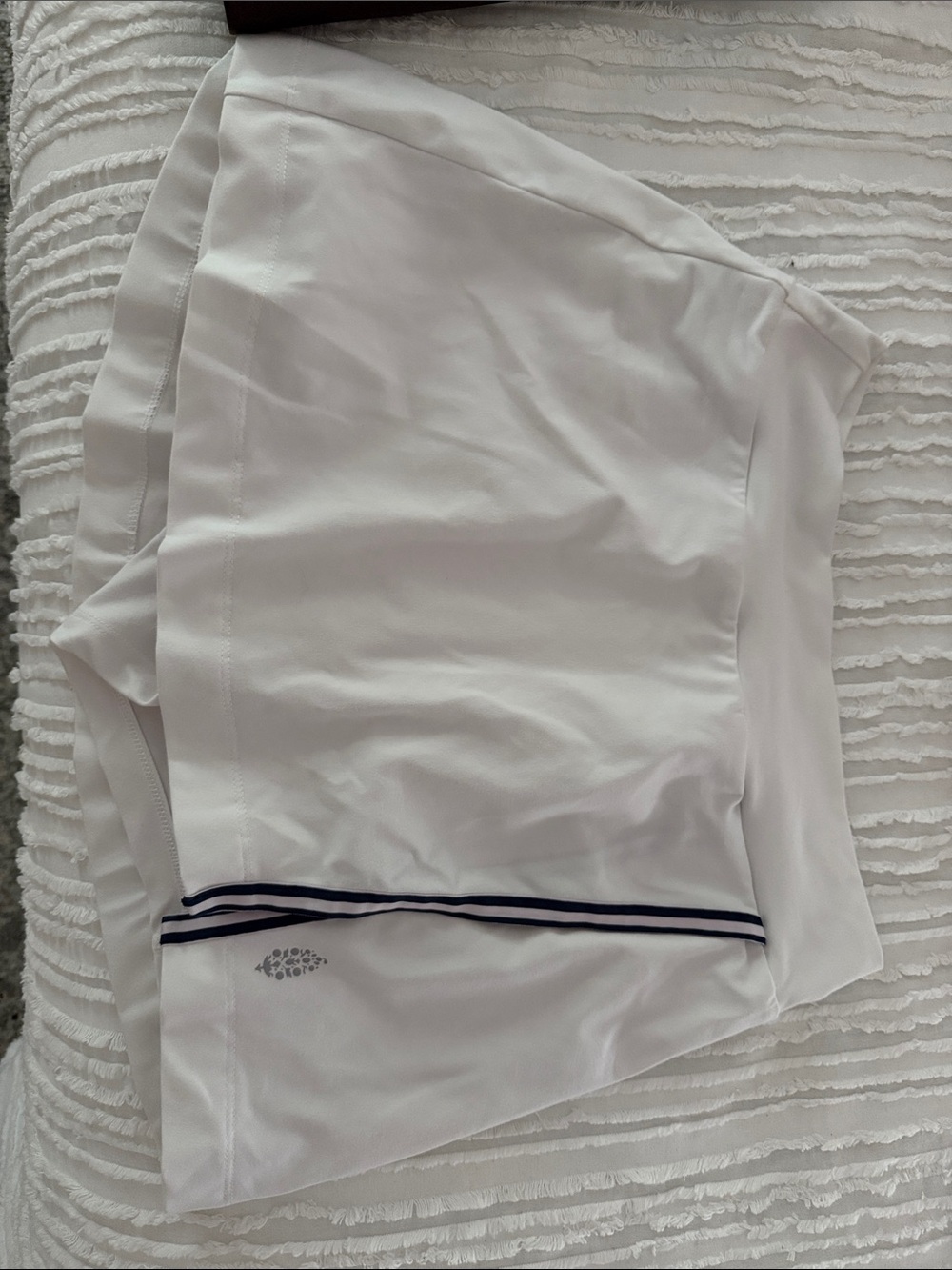 Free People White Top with Pink Logo Tag